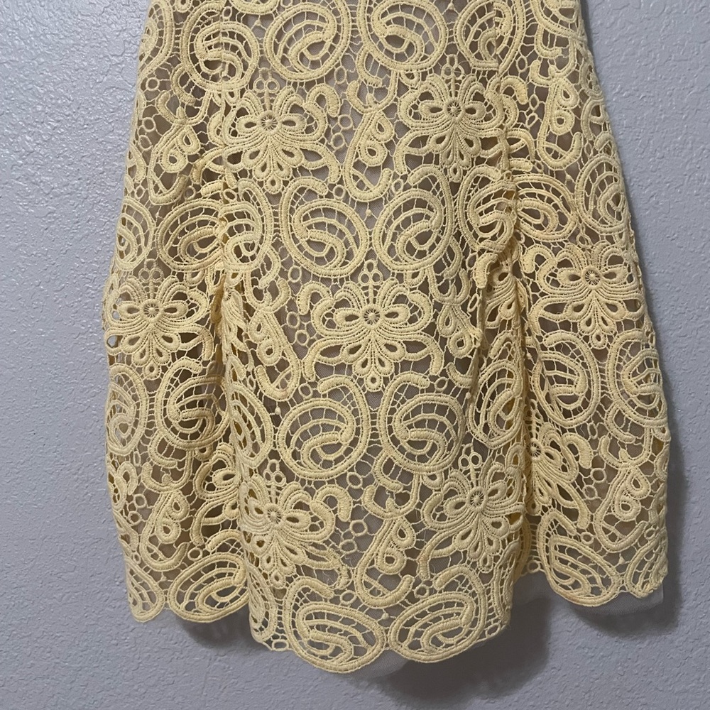 Allison Parris Strapless Lace Mini Dress - Picture 3 of 9